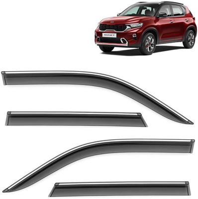 Kingsway For Non-convertibles Front, Rear Wind Deflector(Tinted Kia Sonet)