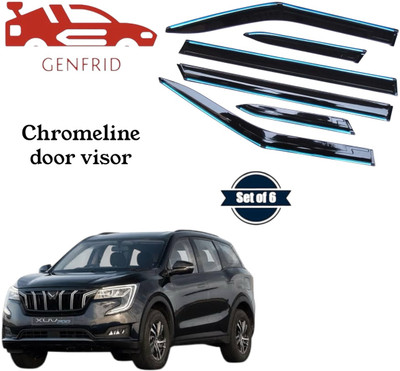 GENFRID For Non-convertibles Rear, Front Wind Deflector(Tinted Mahindra XUV 700)