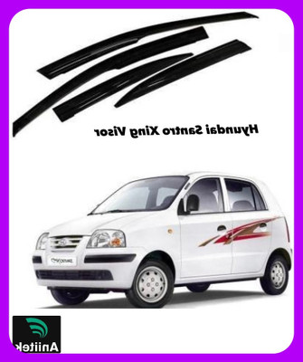 ANiiTEK For Non-convertibles Rear, Front Wind Deflector(Tinted Hyundai Santro)