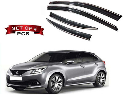 motobridge For Front, Rear Wind Deflector(Tinted Maruti Baleno)