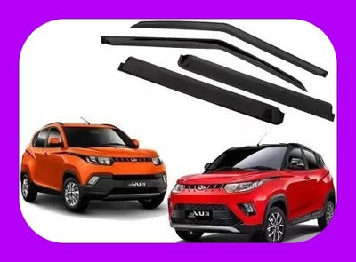 ANiiTEK For Non-convertibles Front, Rear Wind Deflector(Tinted MAHINDRA KUV 100)