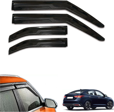 motobridge For Non-convertibles Front, Rear Wind Deflector(Tinted Hyundai Verna 1.6 VTVT S)