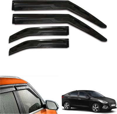 motobridge For Non-convertibles Front, Rear Wind Deflector(Tinted Hyundai Verna 1.6 SX VTVT)
