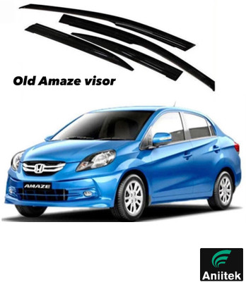 ANiiTEK For Non-convertibles Rear, Front Wind Deflector(Tinted Honda Amaze)