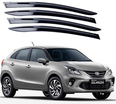 GAURIENTERPRIES For Non-convertibles Front, Rear Wind Deflector(Tinted Toyota Glanza V)