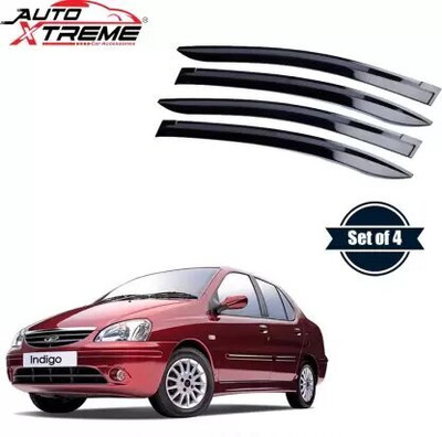 ANiiTEK For Non-convertibles Front, Rear Wind Deflector(Tinted Tata Indigo)