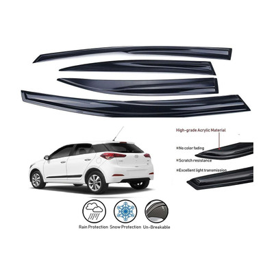 JEET ENTERPRISES For Front, Rear Wind Deflector(Tinted HYUNDAI Elite i20)