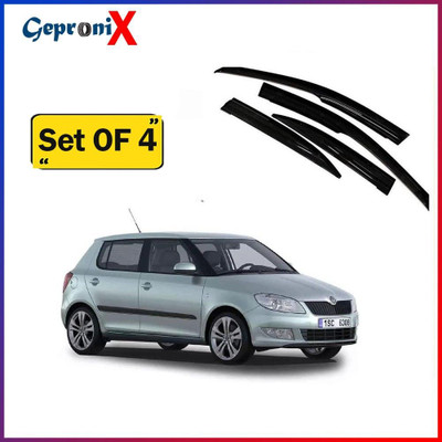 motobridge For Non-convertibles Front, Rear Wind Deflector(Tinted Skoda Fabia 1.6 TDI)