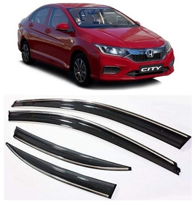 MOTOSHIELD For Non-convertibles Front Wind Deflector(Tinted Honda City)
