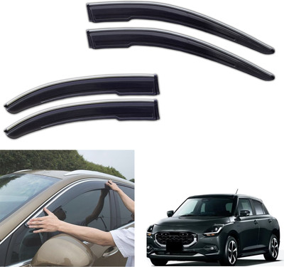 motobridge For Non-convertibles Front, Rear Wind Deflector(Tinted Maruti Swift ZXI Petrol)