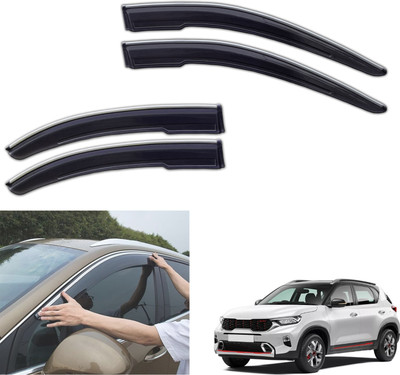 motobridge For Non-convertibles Front, Rear Wind Deflector(Tinted Kia Sonet)