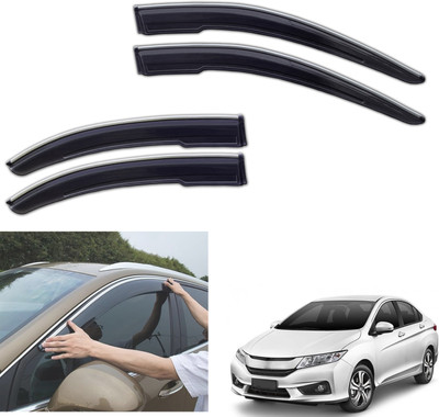 PEEPS STORE For Non-convertibles Front, Rear Wind Deflector(Tinted Honda City i DTec VX)