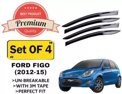 ANiiTEK For Non-convertibles Front, Rear Wind Deflector(Tinted Ford Figo)
