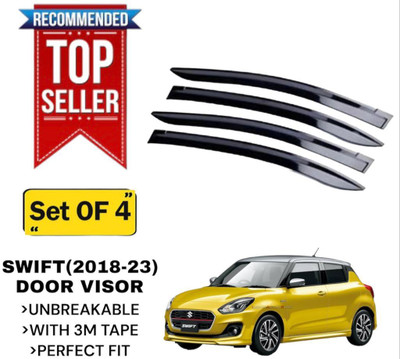 GENFRIDD For Non-convertibles Front Wind Deflector(Tinted Maruti Swift AMT VXI)