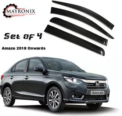 Mayronix For Non-convertibles Rear, Front Wind Deflector(Tinted Honda Amaze EX)