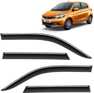 Kingsway For Non-convertibles Front, Rear Wind Deflector(Tinted Tata Tiago)