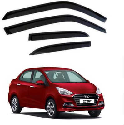 Ds enterprise For Non-convertibles Front, Rear Wind Deflector(Tinted HYUNDAI Xcent)