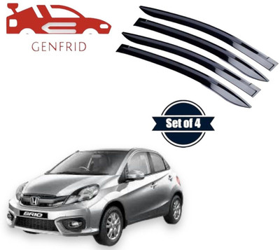 GENFRID For Non-convertibles Front Wind Deflector(Tinted Chevrolet Brio)