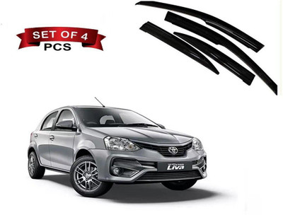 motobridge For Convertibles Front, Rear Wind Deflector(Tinted Toyota Etios Liva)