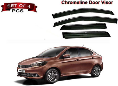 motobridge For Front, Rear Wind Deflector(Tinted Tata Tigor)
