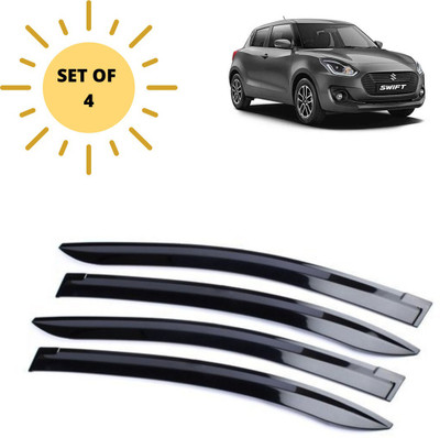 GEPRONIX For Non-convertibles Rear, Front Wind Deflector(Tinted Maruti Swift)