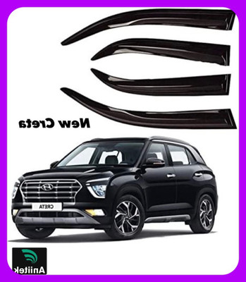 ANiiTEK For Non-convertibles Rear, Front Wind Deflector(Tinted HYUNDAI Creta)