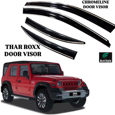 ANiiTEK For Non-convertibles Rear, Front Wind Deflector(Tinted MAHINDRA Thar)