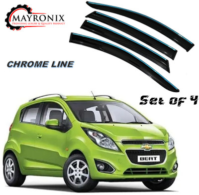 Mayronix For Non-convertibles Front, Rear Wind Deflector(Tinted Chevrolet Beat 1D)