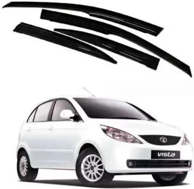 motobridge For Non-convertibles Rear, Front Wind Deflector(Clear Tata Indica Vista)