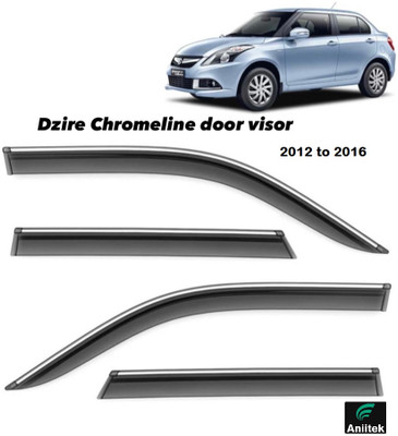 ANiiTEK For Non-convertibles Rear, Front Wind Deflector(Tinted Maruti Swift Dzire)