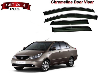 motobridge For Front, Rear Wind Deflector(Tinted Tata Indigo)