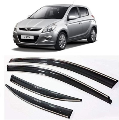 MOTOSHIELD For Non-convertibles Front Wind Deflector(Tinted Hyundai i20)