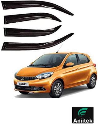 ANiiTEK For Non-convertibles Rear, Front Wind Deflector(Tinted Tata Tiago)