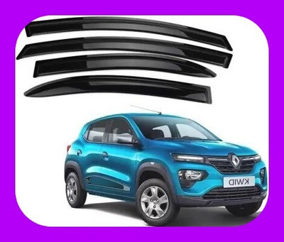 ANiiTEK For Non-convertibles Front, Rear Wind Deflector(Tinted Renault Kwid)