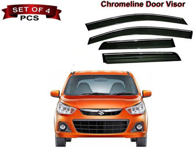 motobridge For Front, Rear Wind Deflector(Tinted Maruti Alto K10)