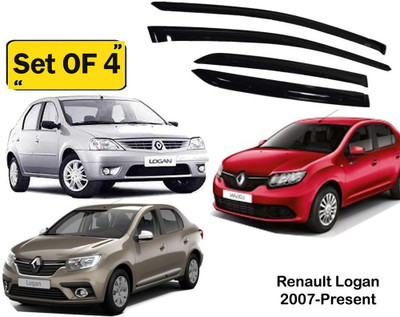 motobridge For Non-convertibles Front, Rear Wind Deflector(Tinted Renault Logan)