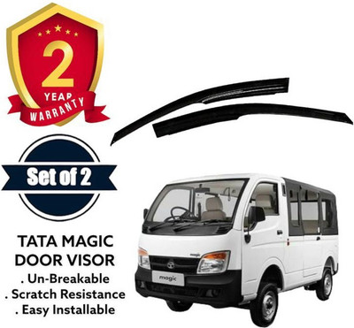 VIZOLT For Non-convertibles Front Wind Deflector(Tinted Tata NA)