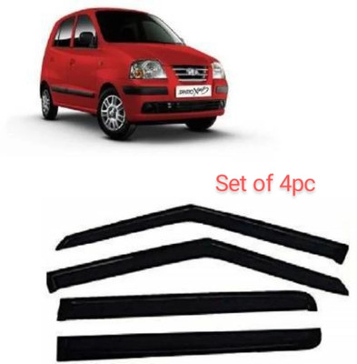 VKUNIVERSE For Non-convertibles Rear, Front Wind Deflector(Clear Maruti Santro Xing)