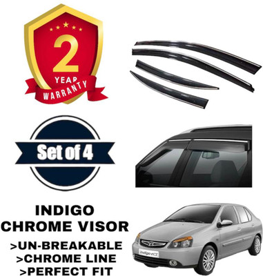 VIZOLT For Non-convertibles Front Wind Deflector(Tinted Tata Indigo)