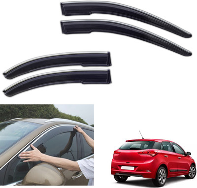 PEEPS STORE For Non-convertibles Front, Rear Wind Deflector(Tinted Hyundai Elite i20 Asta Option 1.4 CRDi)