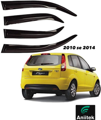 Aniiket For Non-convertibles Rear, Front Wind Deflector(Tinted Ford Figo)