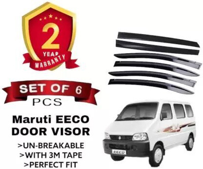 ANiiTEK For Non-convertibles Front, Rear Wind Deflector(Clear Maruti Eeco)