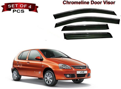 motobridge For Front, Rear Wind Deflector(Tinted Tata Indica)