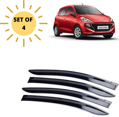 GEPRONIX For Non-convertibles Rear, Front Wind Deflector(Tinted Hyundai Santro)