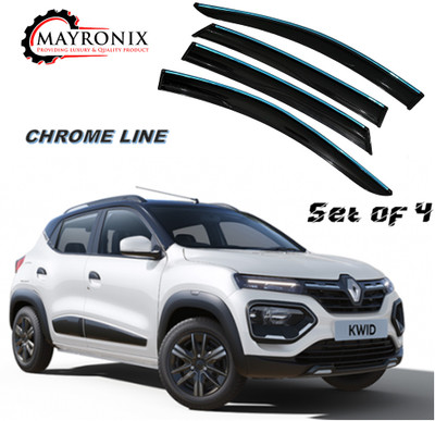 Mayronix For Front, Rear Wind Deflector(Tinted Renault Kwid Climber 1.0 AMT, Kwid 1.0 RXT Petrol, Kwid RXL)