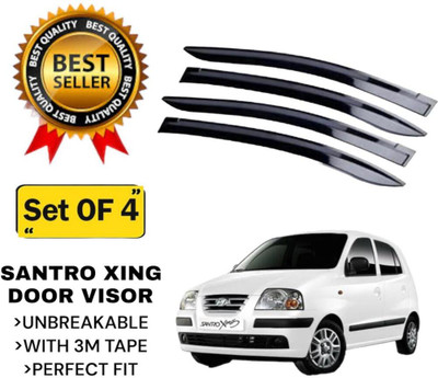 GENFRIDD For Non-convertibles Front Wind Deflector(Tinted Hyundai Santro Xing)