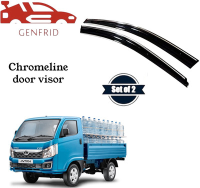 GENFRID For Non-convertibles Front, Rear Wind Deflector(Tinted Tata Universal For Car)
