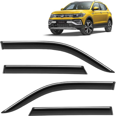 Kingsway For Non-convertibles Front, Rear Wind Deflector(Tinted Volkswagen Taigun)