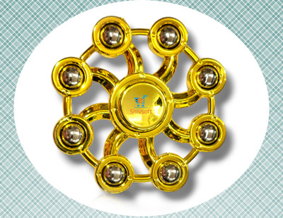 Shivsoft Staked Wind Spinner(Gold)