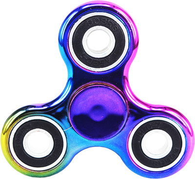 PREMSONS Staked Rainbow Round Metal Fidget Spinner with Spin time of nearly 4 TO 5 minutes Wind Spinner(Multicolor)
